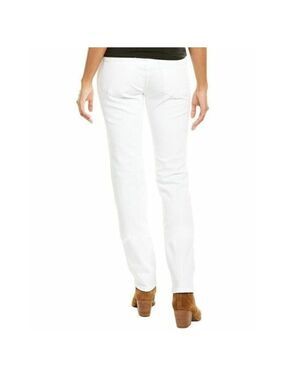 DL1961 Women's Coco Curvy Straight White Jeans Size 28 Inseam 34"